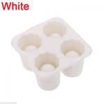 Ice Cube Mold 4-cup Shaped Maker White