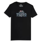 Wakanda Forever Logo Kids' T-Shirt - Black - 5-6 Years - Black