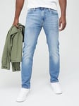 Levi's 502&trade; Tapered Fit Jeans - Brighter Days - Light Blue, Medium Indigo, Size 30, Inside Leg Long, Men