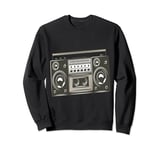 vintage radio day music-kassit Sweatshirt