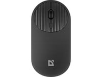 Defender Novapro Mm-316 Trådlös Optisk 1600Dpi 2,4 Ghz + Bluetooth Svart Tyst Mus Utan Klick