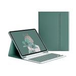 Fodral med tangentbord för iPad 9:e 8:e 7:e 10,2 tum 2021 2020 2019 Mörkgrön Dark Green