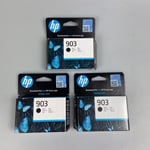 3 PACK! HP 903 Black Original Ink Cartridge for HP Officejet Pro 6960