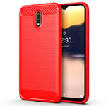 HDOMI Nokia 2.3 Case,High Perfomance Soft TPU Silicone Gel Shell Shockproof Cover for Nokia 2.3 (Red)