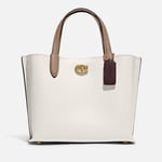 Coach Women's Colorblock Willow Tote Bag 24 - Chalk Multi