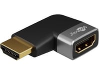 Goobay Av-Adapter Hdmi™-Vinkeladapter 90° Horisontell, 8K @ 60 Hz, Guldpläterad