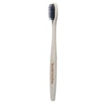 Miljövänlig Tandborste i 100% Naturlig Bambu med Kol & BPA-Fria Plaststrån