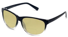 Coyote BP-18 Polarized Bi-Focal Sunglasses 41 LENS OPTIONS Black Clear Fade 52mm