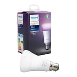 Philips Hue Single WCA 9.5W B22 Full RGB UK Bayonet Bulb