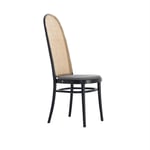 Gebruder Thonet Vienna - Morris Chair High, Black C01, Fabric Cat. C Divina 3 Col. 856