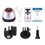PULUZ-Tête de Gardien Électronique à Rotation Résistante à 360 °,avec Télécommande,pour Smartphones,GoPro- Rouge-E7971