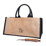 Sagaform Karl-Johan Väska med Svampkniv, Beige/Black