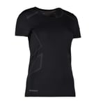 Geyser sømløs T-skjorte for kvinner, G11020, svart, størrelse M