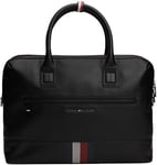 Tommy Hilfiger Men TH TRANSIT COMPUTER BAG, Black, One Size