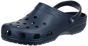 Crocs Unisex Classic Clogs, Navy, 14 UK Men/ 15 UK Women + Jibbitz Shoe Charm 5-Pack | Personalize with Jibbitz Fun Trend One-Size