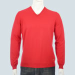 New Hugo Boss red designer jumper top v-neck knitted golf pro cardigan top XXL