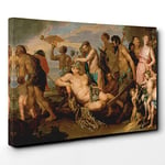 Big Box Art Peter Paul Rubens The Triumph of Bacchus Canvas Wall Art Print Ready to Hang Picture, 30 x 20 Inch (76 x 50 cm), Multi-Coloured
