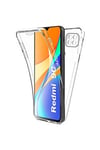 Evetane Coque et étui téléphone mobile xiaomi redmi 9c 360° intégrale protection avant arrière silicone transparente