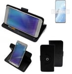 For Oppo Reno8 Lite 5G protective case black cover bag wallet flipstyle Case Cov