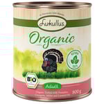 Lukullus Organic Adult ekologisk kalkon & ekologisk zucchini (glutenfritt) - 6 x 800 g