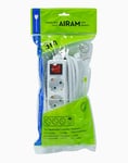 AIRAM Airam 3-vägs jordat grenuttag 3 m med strömbrytare