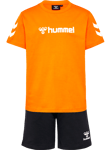 Hummel Hummel Kids' hmlNOVET Shorts Set Persimmon Orange 128, Persimmon Orange