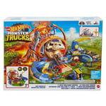 Circuit Hot Wheels Monster Trucks Volcan Crash avec 2 voitures incluses - Multicolore
