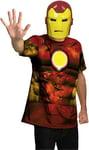 MARVEL IRON MAN T-SHIRT MASK  LG XL