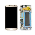 Samsung Galaxy S7 Edge Skjerm med LCD-display, Gull - Original