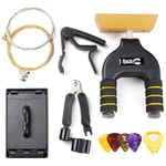 PDT RockJam Guitar Accessories Kit with Guitar Hanger String Winder Multi Tool T