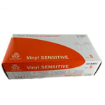 Handskar / Skyddshandskar Vinyl Sensitive S 100st/fp