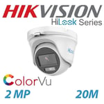 ColorVu Camera 2MP 1080P HiLook By Hikvision CCTV Dome Turret THC-T129-M 2.8mm