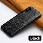 BVCX Original Leather Phone Case for Apple ip11 11 Pro Max X XR XS max 6 5s 6S 7 plus 8 plus se 5 360 Full protective Back Cover (Color : Black, Material : For iPhone 6 PLUS)