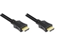 Good Connections High-Speed HDMI 1.4b Cable with Ethernet - 4K / UHD @ 30Hz - Ideal for Gaming and Multimedia - Gold-Plated Connectors - Triple Shielding - Black - 10 m