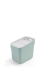 Curver Ready To Collect 20L Sorting Bin - Ideal Under Sink - With Wall Mount for Wall or Door - Kitchen, Bathroom, Laundry Room - 100% Recycled - Green