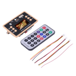 Bluetooth 5.0 MP3-dekoderkortmodul 5V 12V Bil USB MP3-spelare WMA WAV TF-kortplats / USB / FM Fjärrkontrollkort