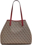 Guess Sg699524 Vikky Womens Tote Bag With Pouch In Brown