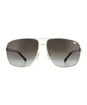 Lacoste Aviator Mens Gold Brown Gradient Sunglasses Metal - One Size