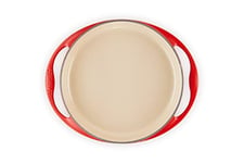Le Creuset Enamelled Cast Iron Round Tatin Roasting Dish, 28cm, 2.6 Litres, Cerise, 20129280602460