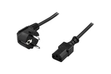 DELTACO DEL-109 - strömkabel - power CEE 7/7 till power IEC 60320 C13 - 2 m