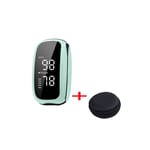 Shopolike (Baby Blue) Pulse Oximeter Rechargeable Fingertip Blood Oxygen Saturation Monitor for Rate and SpO2 Level Portable OLED Display & Lanyard
