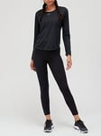Nike The One Dri-FIT Long Sleeve Top - Black, Black, Size 2Xl, Women