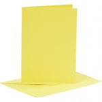 Creative Cardmaking Kort och kuvert - A6 Gul 6 set