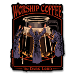 Steven Rhodes - Worship Coffee Sticker, Accessories