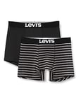 Levi's Men's Levi's - Men's Underwear Vintage Stripe Yd (2-pack) Boxer Shorts, Jet Black, L UK