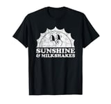 Sunshine and Milkshakes Retro Vintage Sun Milkshake T-Shirt