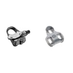 LOOK Keo 2 Max Carbon Pedal, Black & Keo Cleat with Gripper, 4.5 Degree - Grey