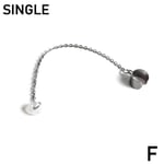 Fashion Anti Lost Ear Clip Earphone Protector Unisex Earrings F Silver 6-1pc