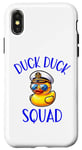 Coque pour iPhone X/XS Duck Duck Squad Tenue de croisière de vacances assortie
