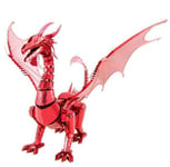 Fascinations Metal Earth RED Dragon ICONX 3D metal Model Kit Collection